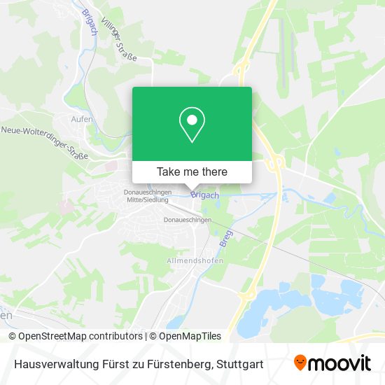 Hausverwaltung Fürst zu Fürstenberg map