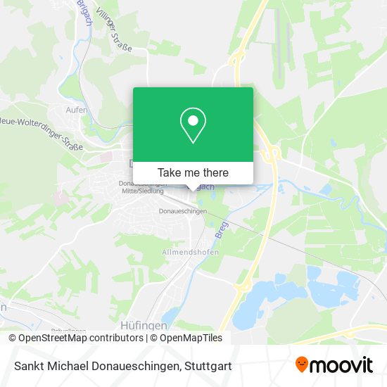 Sankt Michael Donaueschingen map
