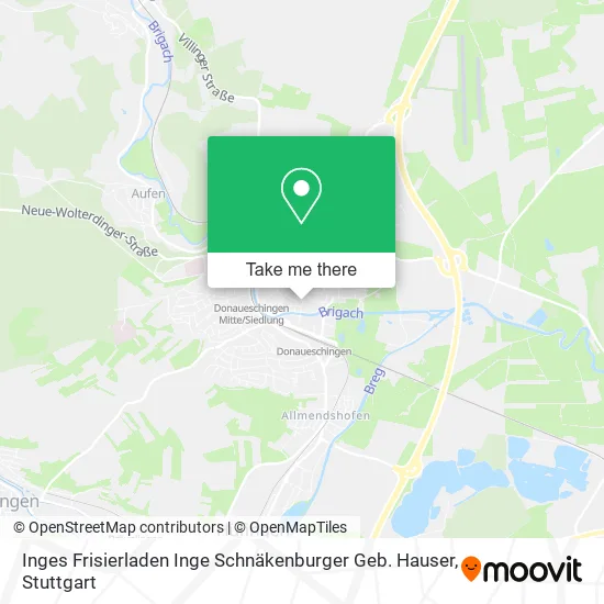 Карта Inges Frisierladen Inge Schnäkenburger Geb. Hauser