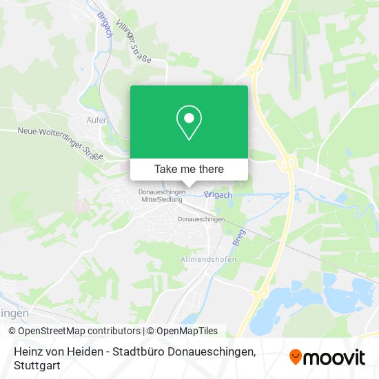 Heinz von Heiden - Stadtbüro Donaueschingen map