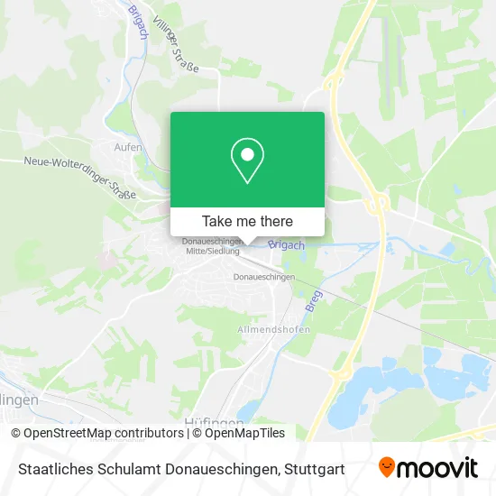 Карта Staatliches Schulamt Donaueschingen