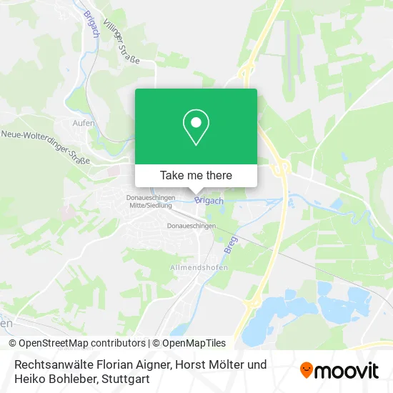 Карта Rechtsanwälte Florian Aigner, Horst Mölter und Heiko Bohleber