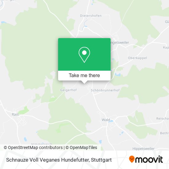 Карта Schnauze Voll Veganes Hundefutter