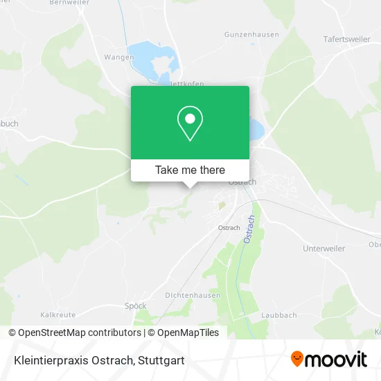 Карта Kleintierpraxis Ostrach