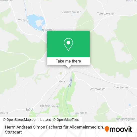 Карта Herrn Andreas Simon Facharzt für Allgemeinmedizin