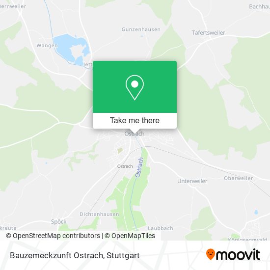 Bauzemeckzunft Ostrach map