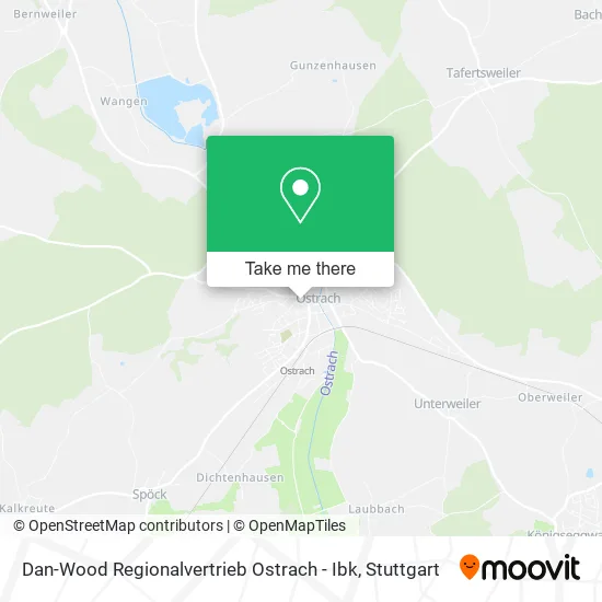 Карта Dan-Wood Regionalvertrieb Ostrach - Ibk