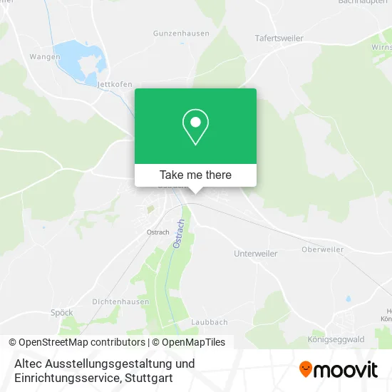 Карта Altec Ausstellungsgestaltung und Einrichtungsservice