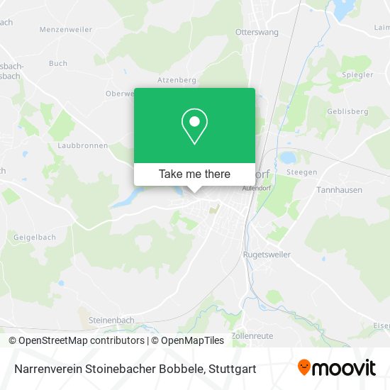 Narrenverein Stoinebacher Bobbele map