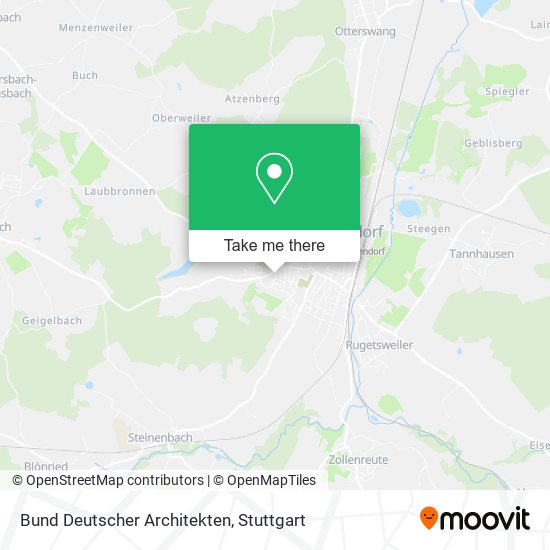 Bund Deutscher Architekten map