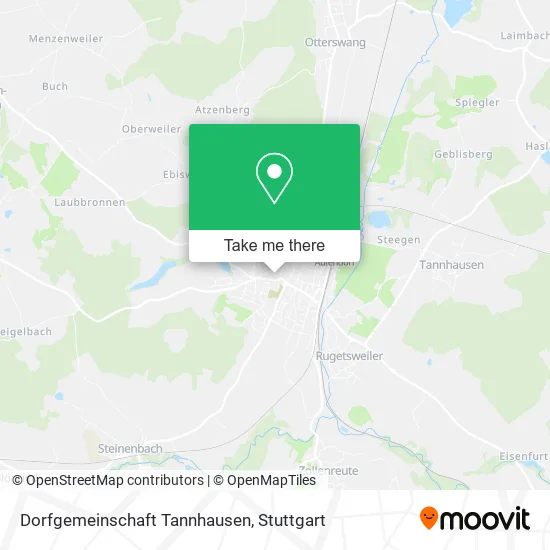 Карта Dorfgemeinschaft Tannhausen