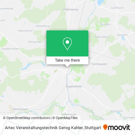 Artec Veranstaltungstechnik Gerog Kahler map