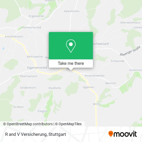 R and V Versicherung map