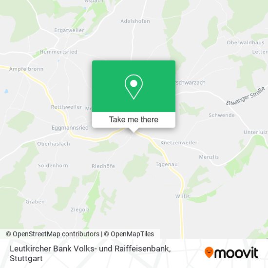 Leutkircher Bank Volks- und Raiffeisenbank map
