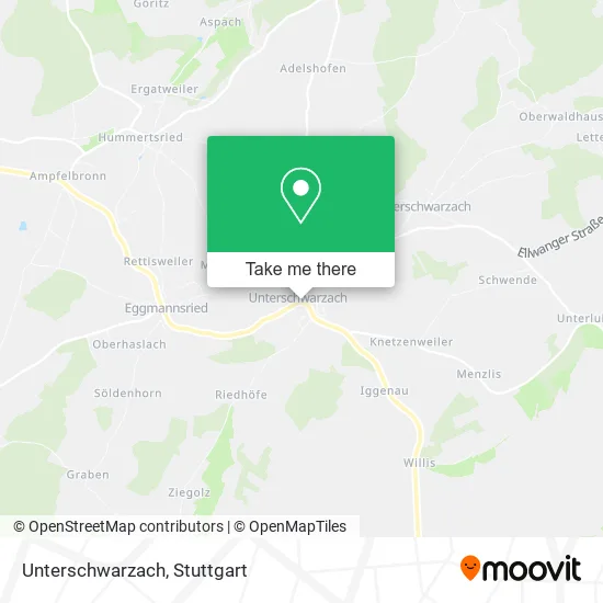 Карта Unterschwarzach