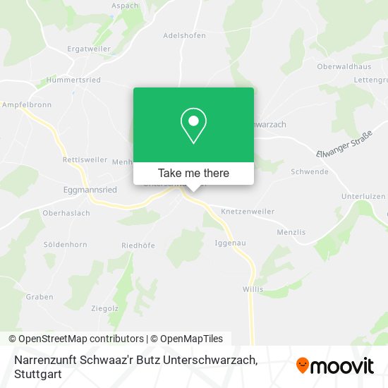 Карта Narrenzunft Schwaaz'r Butz Unterschwarzach