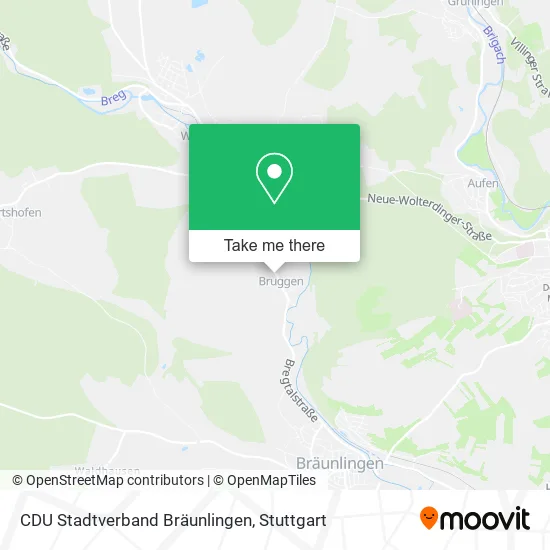 Карта CDU Stadtverband Bräunlingen