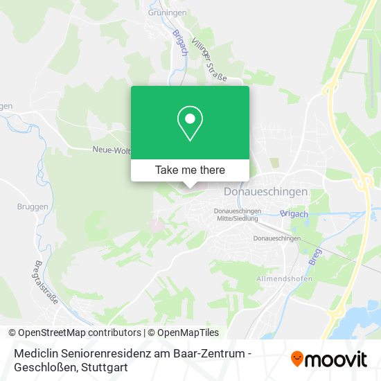 Mediclin Seniorenresidenz am Baar-Zentrum - Geschloßen map