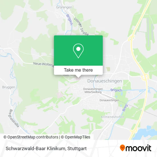 Карта Schwarzwald-Baar Klinikum