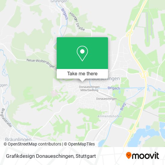 Карта Grafikdesign Donaueschingen