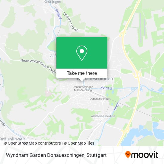 Карта Wyndham Garden Donaueschingen