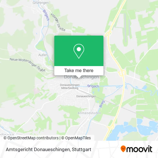 Карта Amtsgericht Donaueschingen