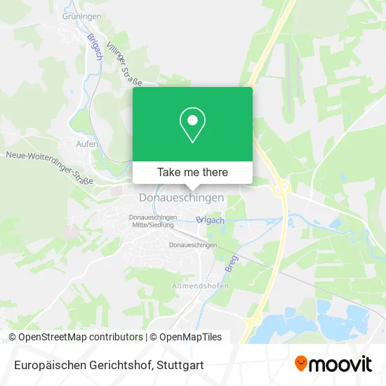 Карта Europäischen Gerichtshof