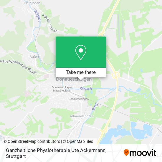 Ganzheitliche Physiotherapie Ute Ackermann map