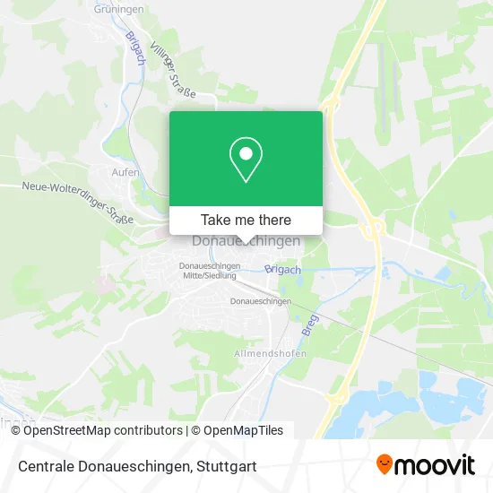 Карта Centrale Donaueschingen