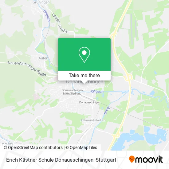 Карта Erich Kästner Schule Donaueschingen
