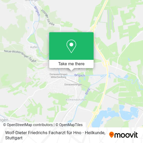 Карта Wolf-Dieter Friedrichs Facharzt für Hno - Heilkunde