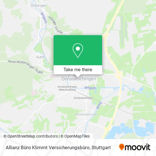 Карта Allianz Büro Klimmt Versicherungsbüro