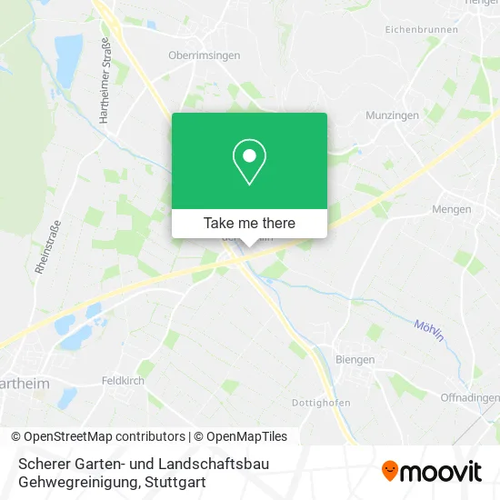 Карта Scherer Garten- und Landschaftsbau Gehwegreinigung
