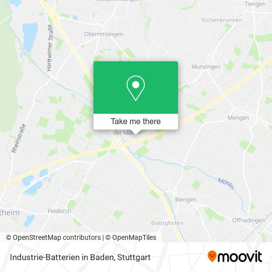 Industrie-Batterien in Baden map