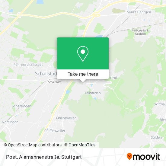 Post, Alemannenstraße map