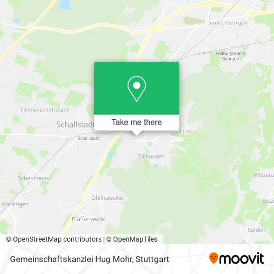 Карта Gemeinschaftskanzlei Hug Mohr