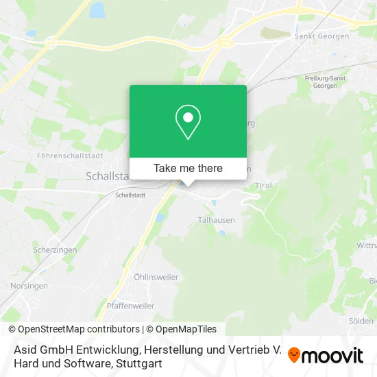 Карта Asid GmbH Entwicklung, Herstellung und Vertrieb V. Hard und Software