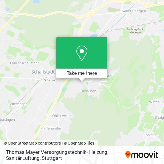 Карта Thomas Mayer Versorgungstechnik- Heizung, Sanitär,Lüftung