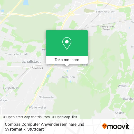 Карта Compas Computer Anwenderseminare und Systematik