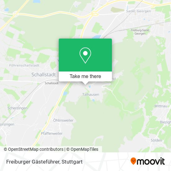 Карта Freiburger Gästeführer