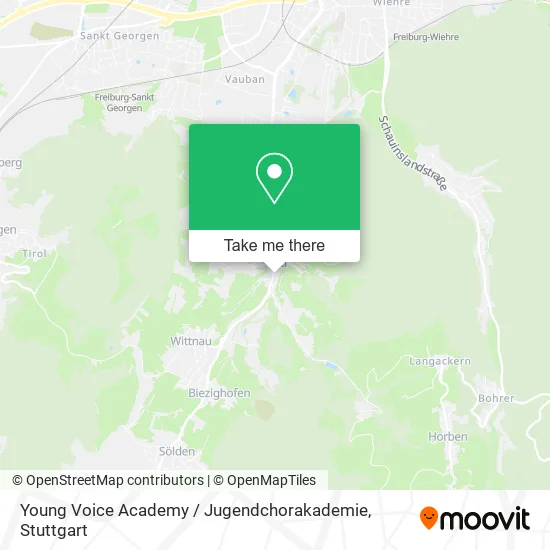 Карта Young Voice Academy / Jugendchorakademie