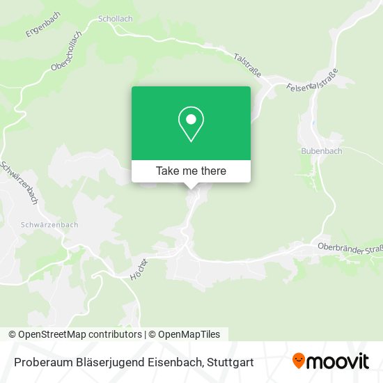 Proberaum Bläserjugend Eisenbach map