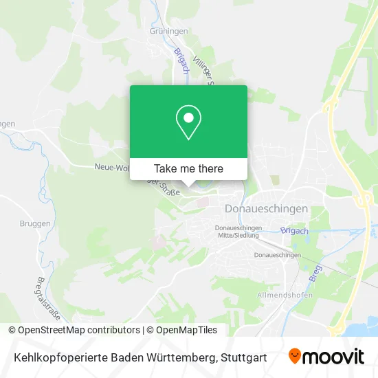 Карта Kehlkopfoperierte Baden Württemberg