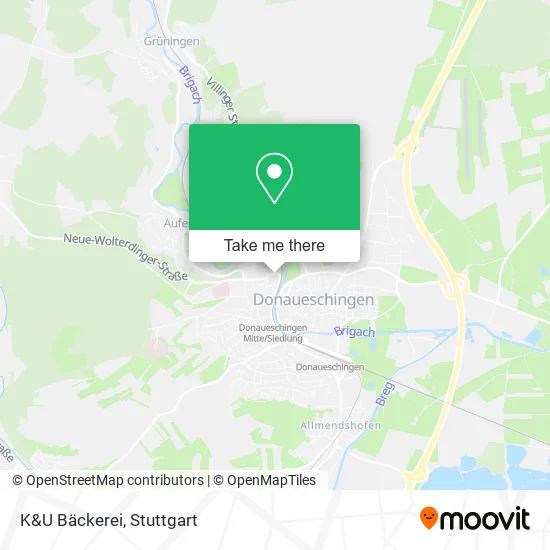 Карта K&U Bäckerei