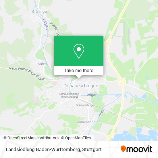 Карта Landsiedlung Baden-Württemberg