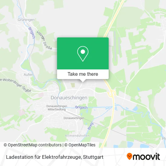 Карта Ladestation für Elektrofahrzeuge