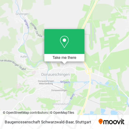 Карта Baugenossenschaft Schwarzwald-Baar