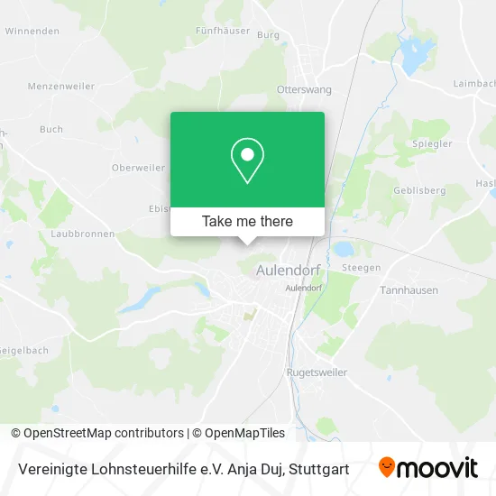 Карта Vereinigte Lohnsteuerhilfe e.V. Anja Duj