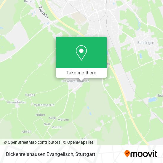 Dickenreishausen Evangelisch map