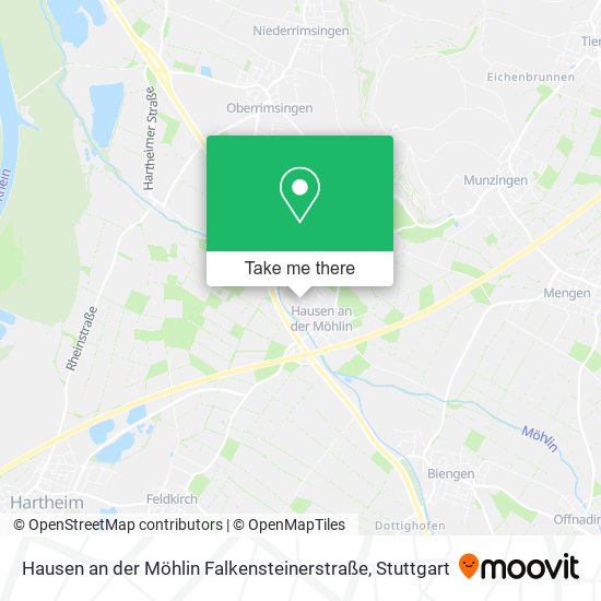 Hausen an der Möhlin Falkensteinerstraße map